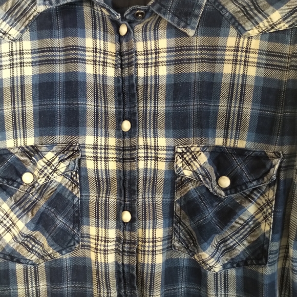 American Eagle Outfitters Boyfriend Fit Flannel Size M - Picture 6 of 10